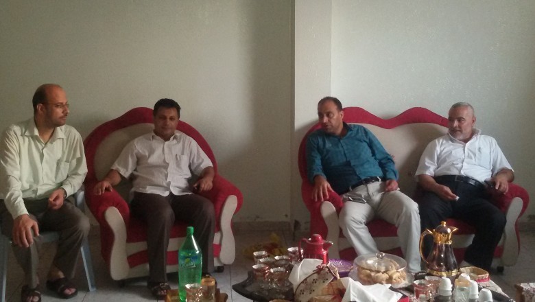 زيارة تهنئة للطالب شريف البطه والطالبة شهد البطة